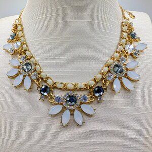 Liz Claiborne Statement Necklace with Rhinestones - Vintage